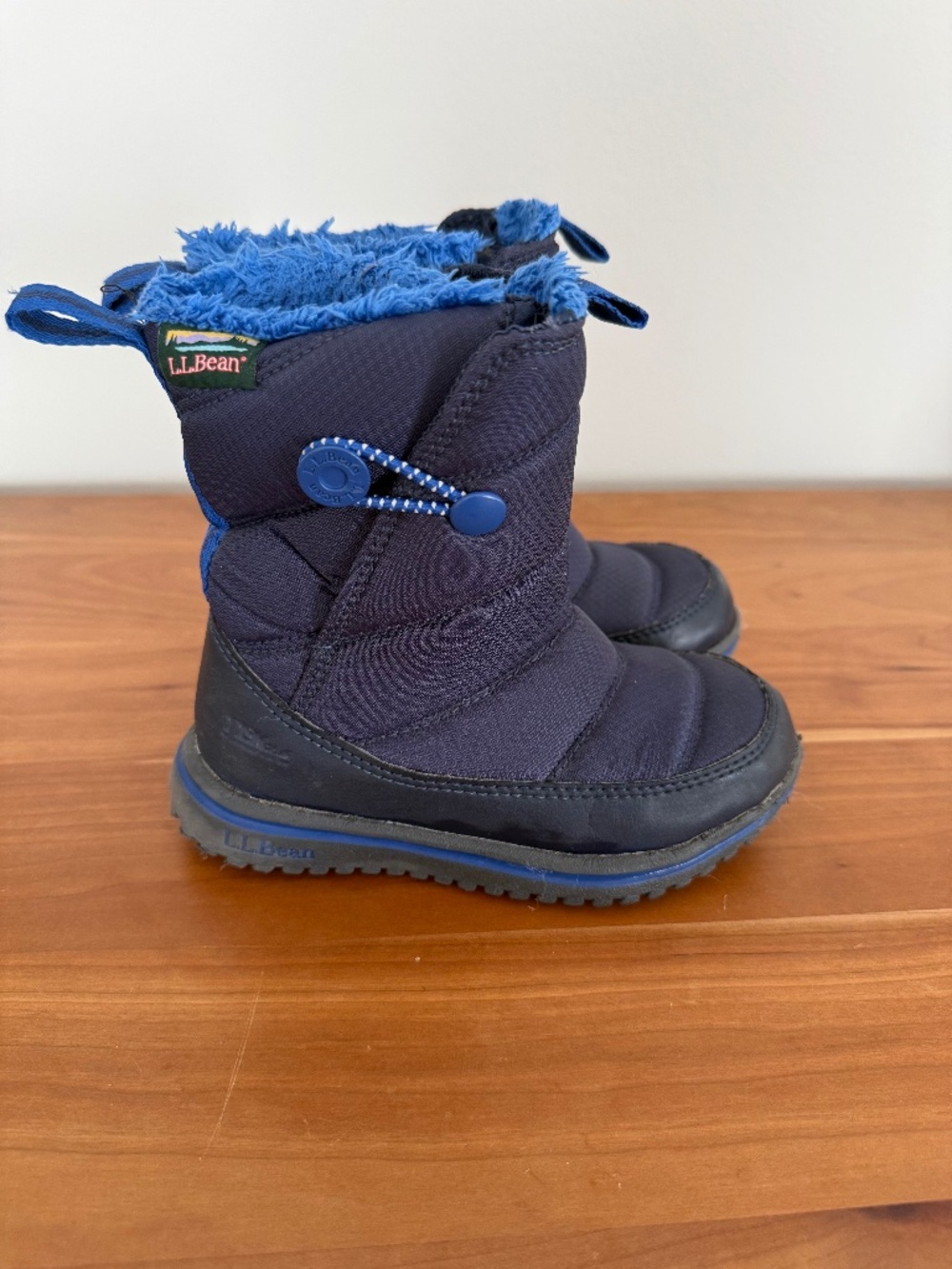LL Bean Kids' Ultralight Winter Boots Navy Little Kids Size 10